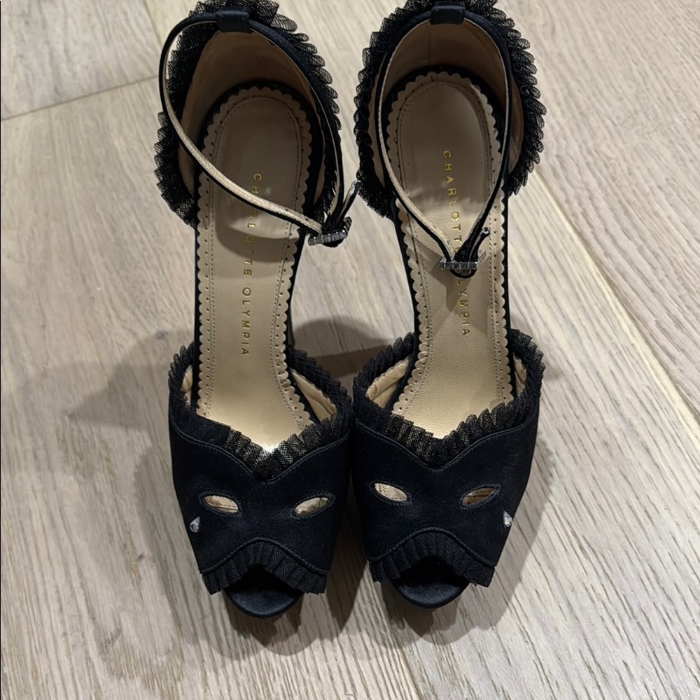 Charlotte Olympia Black Elegant Heels